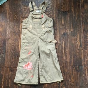 Kookai Tan Wide Leg Overalls Size 5